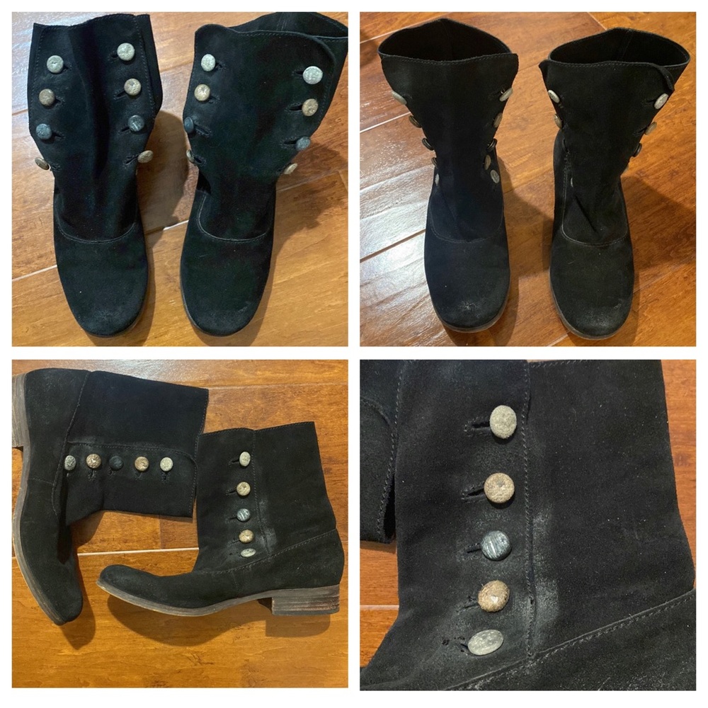 Steven By Steve Madden Button Flap Booties